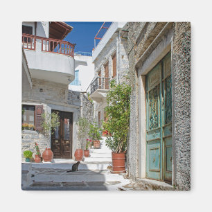Naxos Dorf Katzenmagnet Magnet
