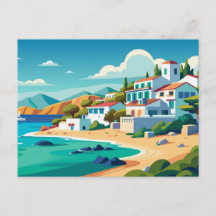 Naxos Greece Beach Travel Postkarte