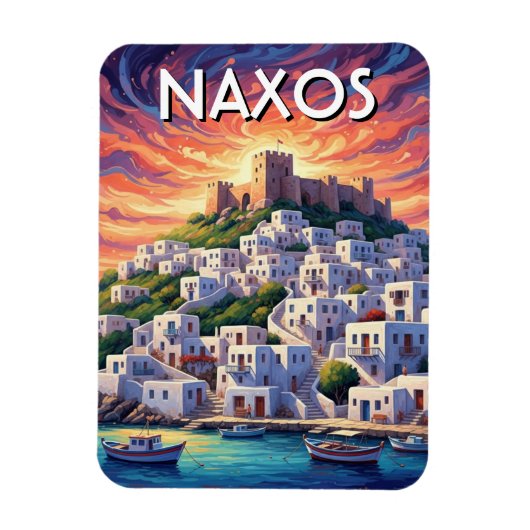 Naxos Greek Islands Travel Magnet (Vertikal)