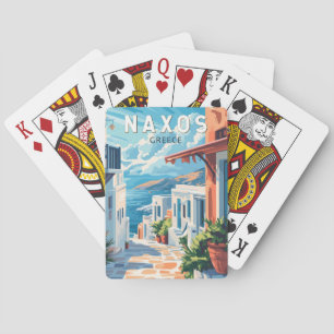 Naxos Griechenland Reise Kunst Vintage Spielkarten