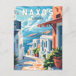 Naxos Griechenland Reisen Kunst Vintag Postkarte