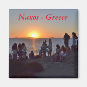 Naxos Griechenland - Sonnenuntergang Magnet