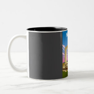 Naxos Griechenland Tageslicht Antike Ruinen Reisep Zweifarbige Tasse