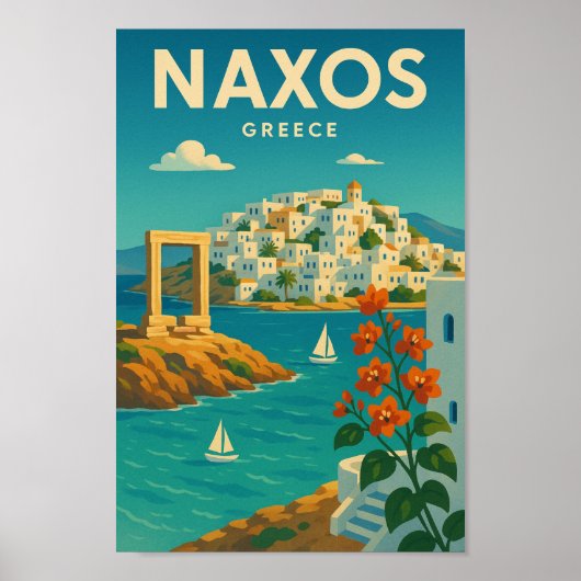 Naxos Griechenland Vibrant Poster (Vorne)