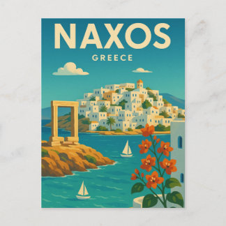 Naxos Griechenland Vibrant Postkarte