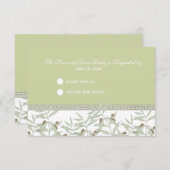 Naxos Response Card RSVP Karte (Vorne/Hinten)