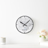 Nay Pyi Taw Clock City Line Art Runde Wanduhr (Zuhause)