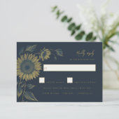 Nay Rsvp-Karte RSVP Karte (Stehend Vorderseite)