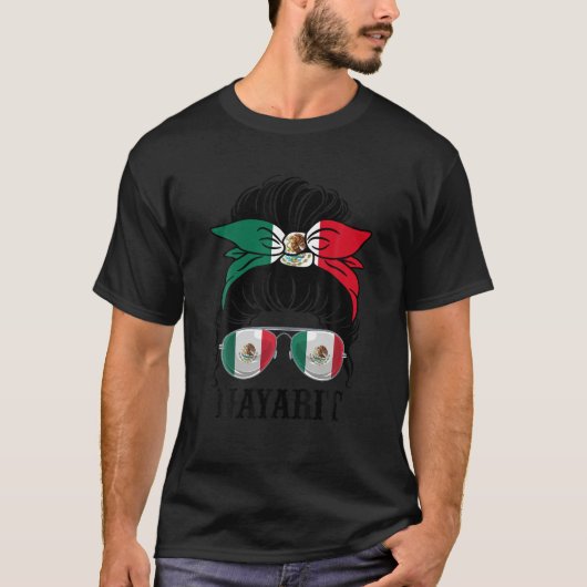 Nayarit Mexico Pride Mexican Flag Staat T Shirt (Vorderseite)