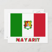 Nayarit Unofficial Flag Postkarte (Vorne/Hinten)
