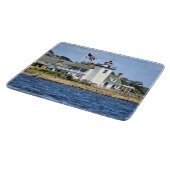 Nayatt Point Lighthouse Rhode Island Cutting Board Schneidebrett (Ecke)