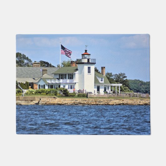Nayatt Point Lighthouse, Rhode Island Door Mat Fußmatte (Vorderseite)