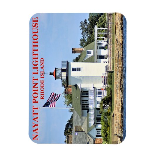 Nayatt Point Lighthouse, Rhode Island Magnet (Vertikal)