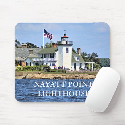 Nayatt Point Lighthouse, Rhode Island Mousepad (Mit Mouse)