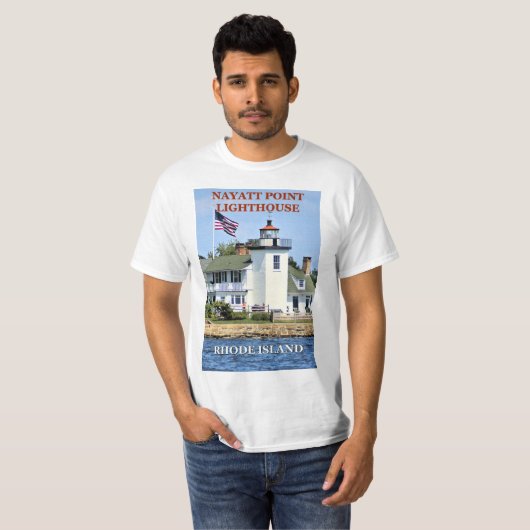 Nayatt Point Lighthouse, Rhode Island T - Shirt (Vorne ganz)