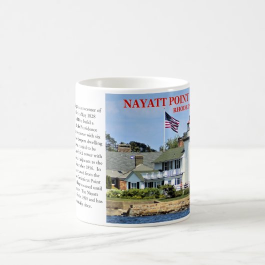 Nayatt Point Lighthouse, Rhode Island Tasse (Mittel)