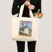 Nayatt Point Lighthouse, Rhode Island Tote Bag Jumbo Stoffbeutel (Vorderseite (Produkt))