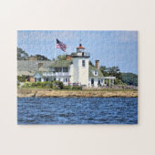 Nayatt Punkt-Leuchtturm, Rhode Island Puzzlespiel Puzzle (Horizontal)