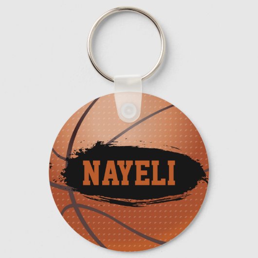 Nayeli Personalisiert Basketball Schlüsselanhänger (Vorderseite)