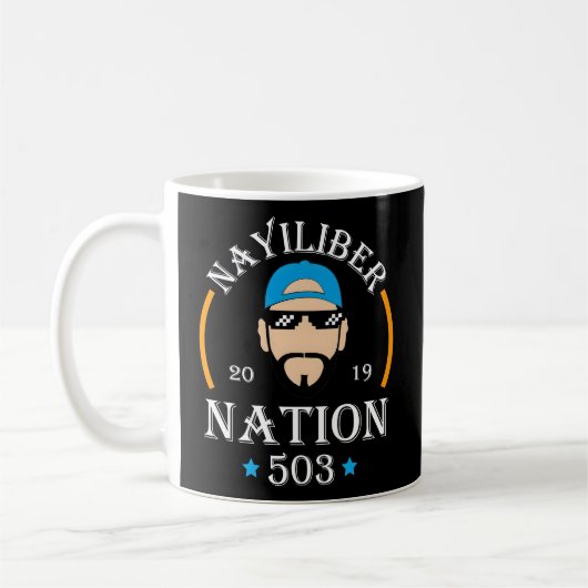 Nayib Bukele Nayiliber Nation 503 El Salvador Kaffeetasse (Links)
