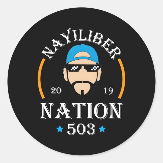 Nayib Bukele Nayiliber Nation 503 El Salvador Runder Aufkleber (Vorderseite)
