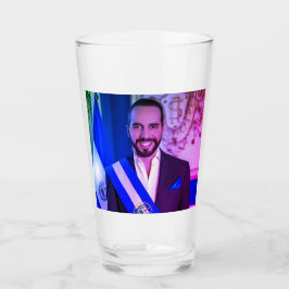 Nayib Bukele, Präsident von El Salvadore Glas