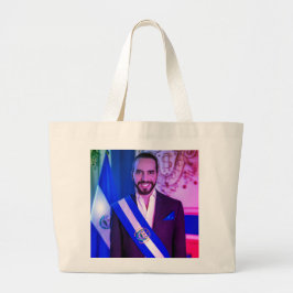 Nayib Bukele, Präsident von El Salvadore Jumbo Stoffbeutel
