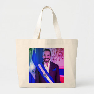 Nayib Bukele, Präsident von El Salvadore Jumbo Stoffbeutel