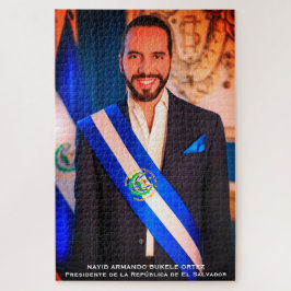 Nayib Bukele, Präsident von El Salvadore Puzzle