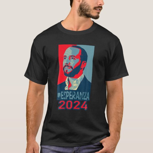 Nayib Bukele Presidente De El Salvador 2024 T-Shirt (Vorderseite)