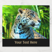 Nayla der Jaguar Bierflaschenetikett (Einzelnes Label)