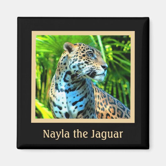 Nayla der Jaguar Magnet (Vorne)