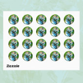 Nayla der Jaguar Runder Aufkleber