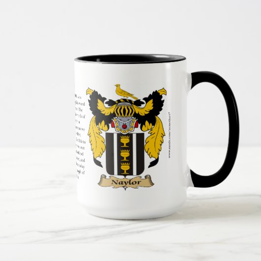Naylor Familien-Wappen Tasse (Rechts)