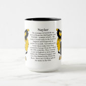 Naylor Familien-Wappen Tasse (Zentrum)
