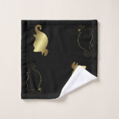 Naza Peru Geoglyphs Tiere Gold Siegel Badhandtuch Set (Waschlappen)