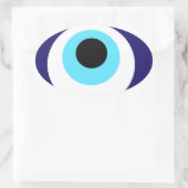 Nazar-Amulet (nazar boncuğu) Ovaler Aufkleber (Tasche)