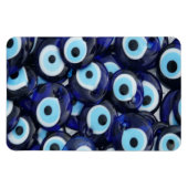 Nazar Amulets Evil Eye Stones Blue Pattern Magnet (Horizontal)