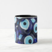 Nazar Amulets Evil Eye Stones Blue Pattern Tasse (Zentrum)