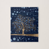 Nazar-Armbaum - Gold auf dunkelblau Puzzle (Vertikal)