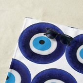 Nazar-Blicks-Schutz-Amulett-blaues Perlen-Symbol Strandtuch (Beispiel)
