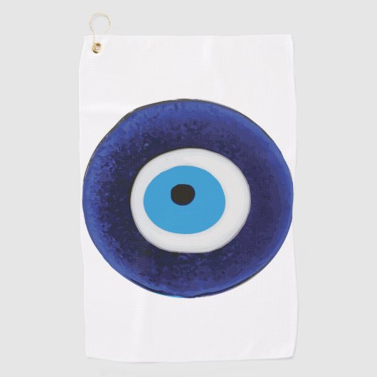 Nazar-Blicks-Schutz-Symbol Golfhandtuch (Vorderseite)