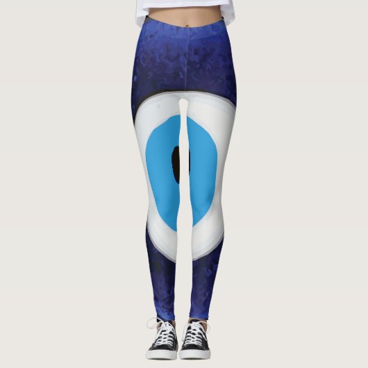 Nazar-Blicks-Schutz-Symbol Leggings (Vorderseite)
