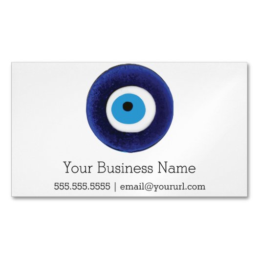Nazar-Blicks-Schutz-Symbol Magnetische Visitenkarte (Vorderseite)