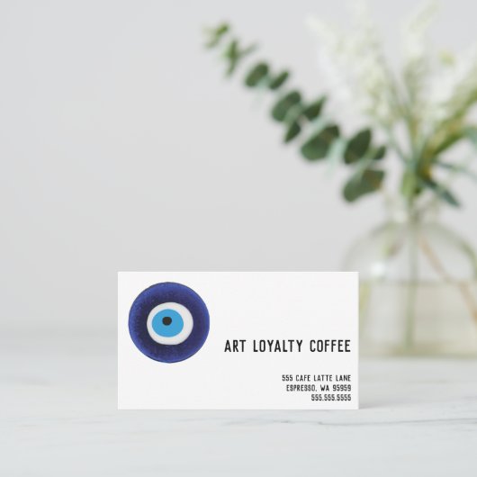 Nazar-Blicks-Schutz-Symbol Treuekarte (Stehend Vorderseite)