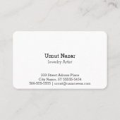 Nazar-Blicks-Schutz-Symbol Visitenkarte (Rückseite)