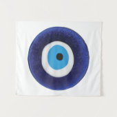 Nazar-Blicks-Schutz-Symbol Wandteppich (Vorderseite (Horizontal))