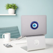 Nazar Böser Blick Schutzsymbol Aufkleber (Laptop auf Schreibtisch)