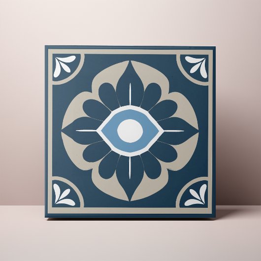 Nazar Evil Eye Azulejo Ceramic Tile Fliese
