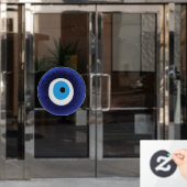 Nazar Evil Eye Protection Amulet Blue Beet Symbol Fensteraufkleber (Büro Tür)